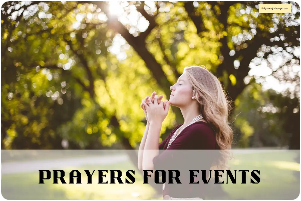 Prayers for events