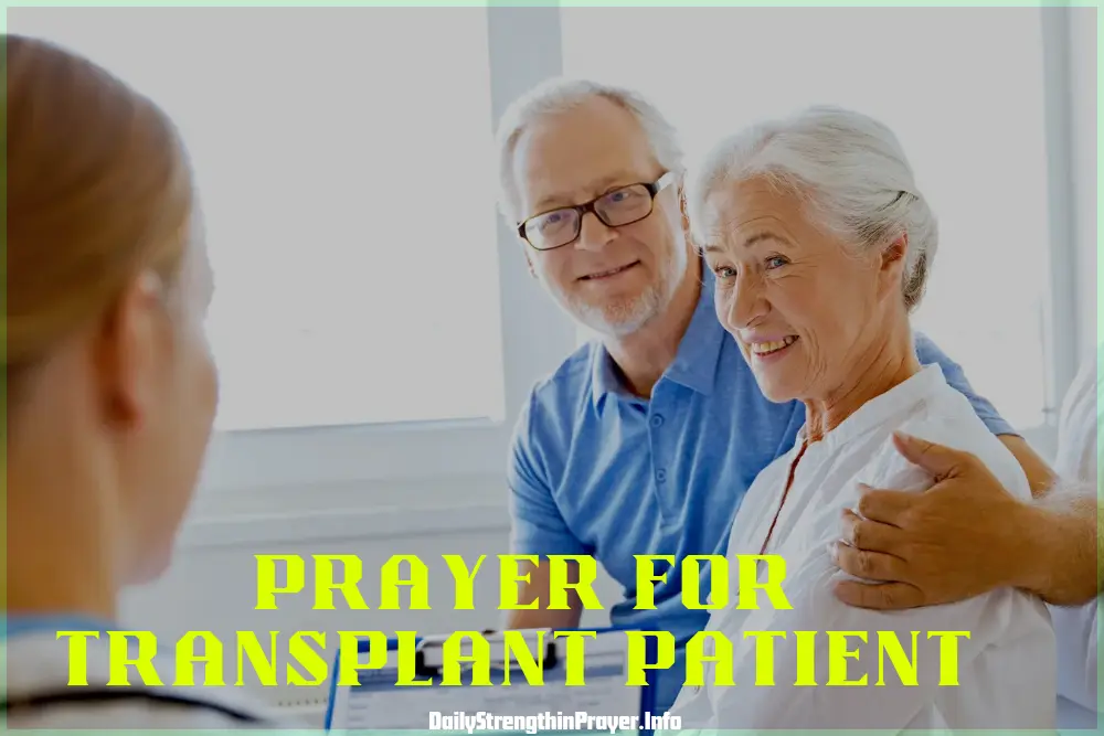 Prayer for Transplant Recipients