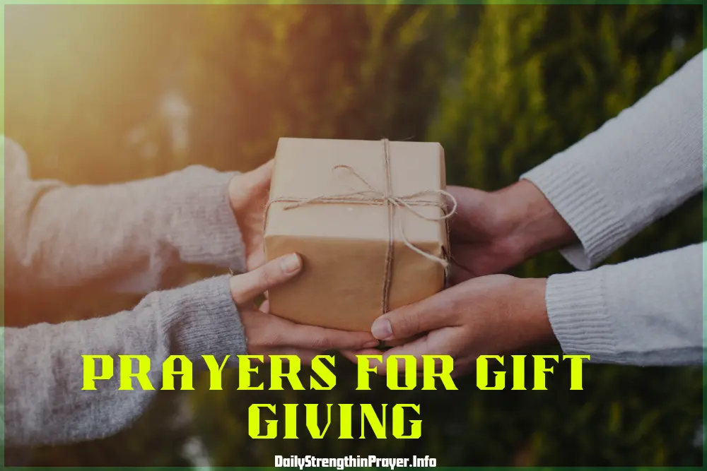 Prayers for Gift Giving