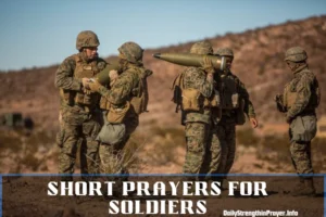 Short Prayers for Soldiers