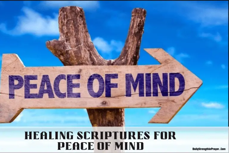 20 Healing Scriptures for Peace of Mind (KJV)