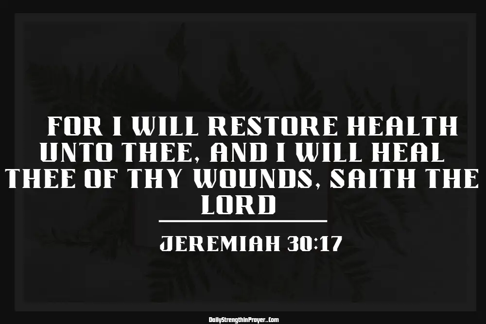 Jeremiah 30 17