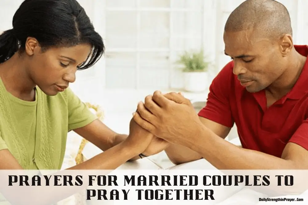 Prayers for Married Couples to Pray Together