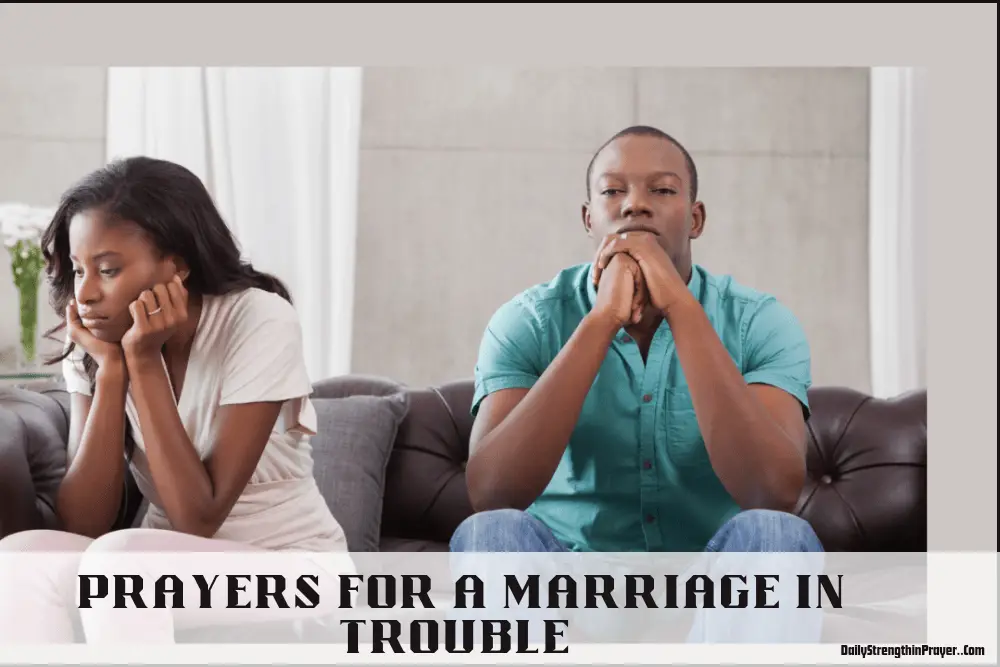 Prayers for a marriage in trouble
