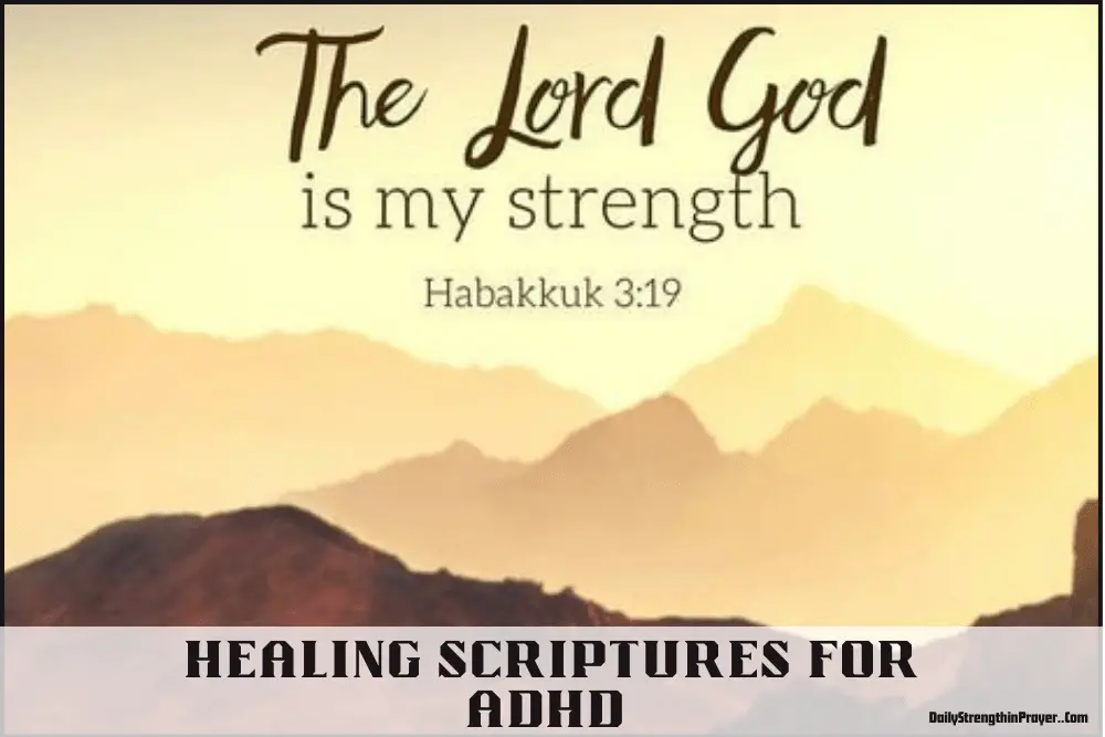 Scriptures for healing ADHD