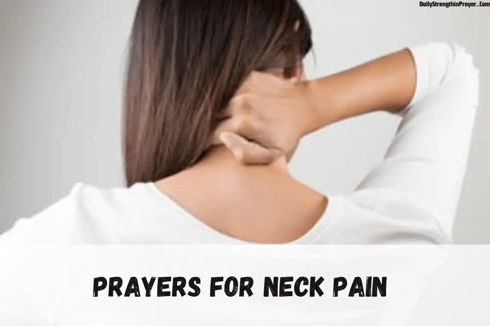 Prayers for neck pain