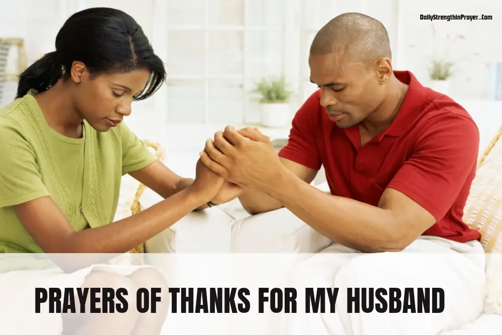 Prayer of Thanks for My Husband