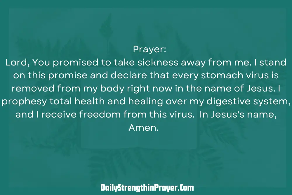 Healing Prayer for stomach pain