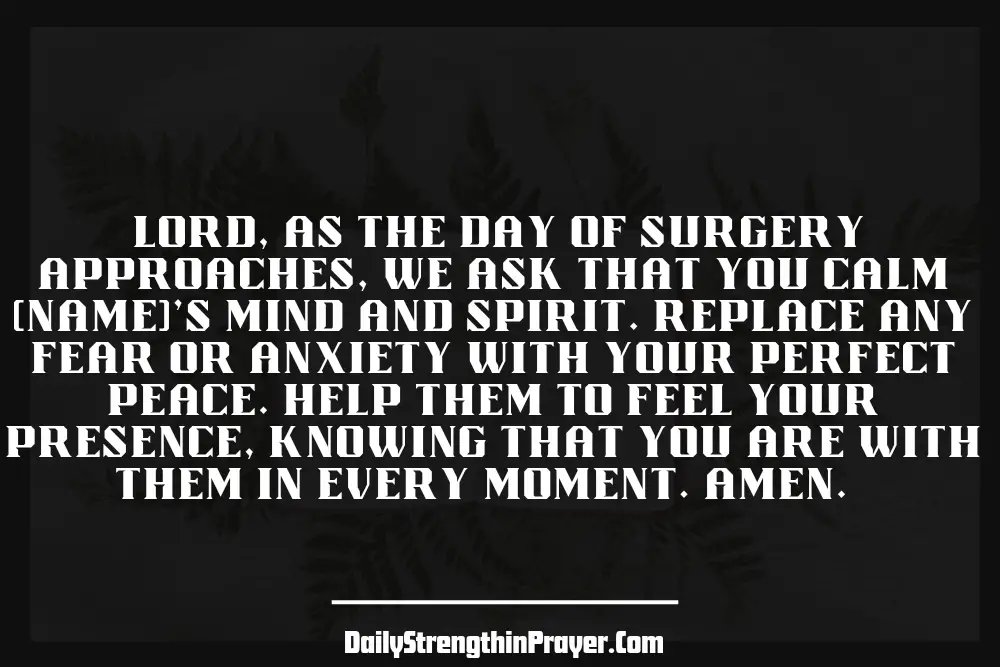 Healing Prayers for Heart Surgery