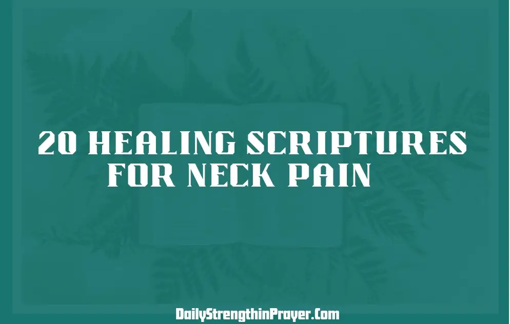 Healing Scriptures for Neck Pain