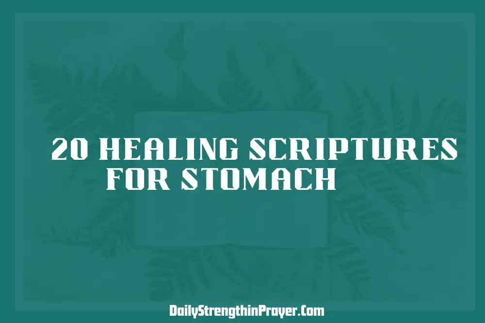 Healing Scriptures for Stomach