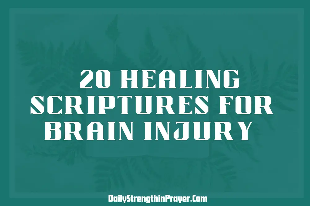 Healing scriptures for brain injury