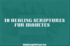 Healing scriptures for diabetes