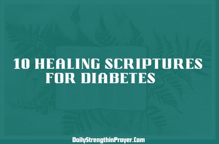 Healing scriptures for diabetes