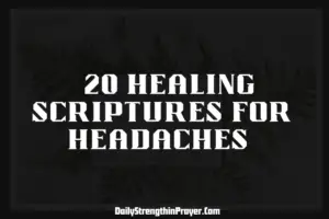 Healing scriptures for headaches