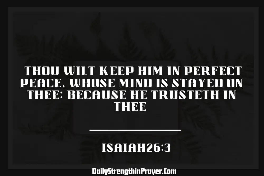 Isaiah 26 3