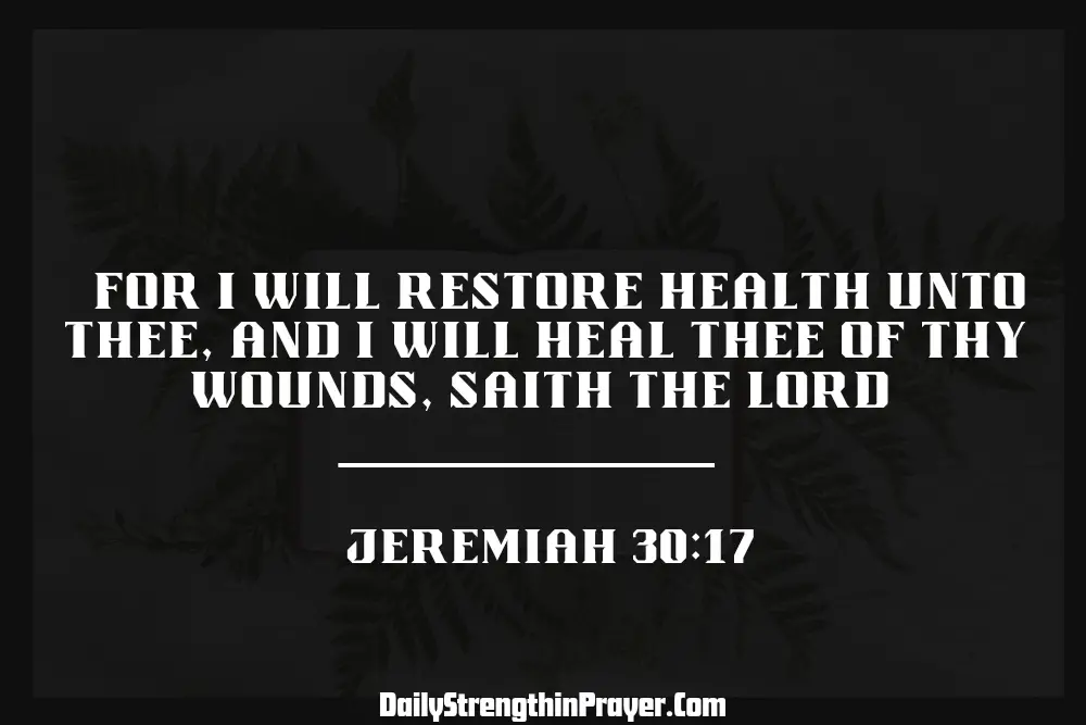 Jeremiah 30 17