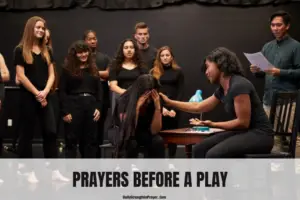 Prayer before A play