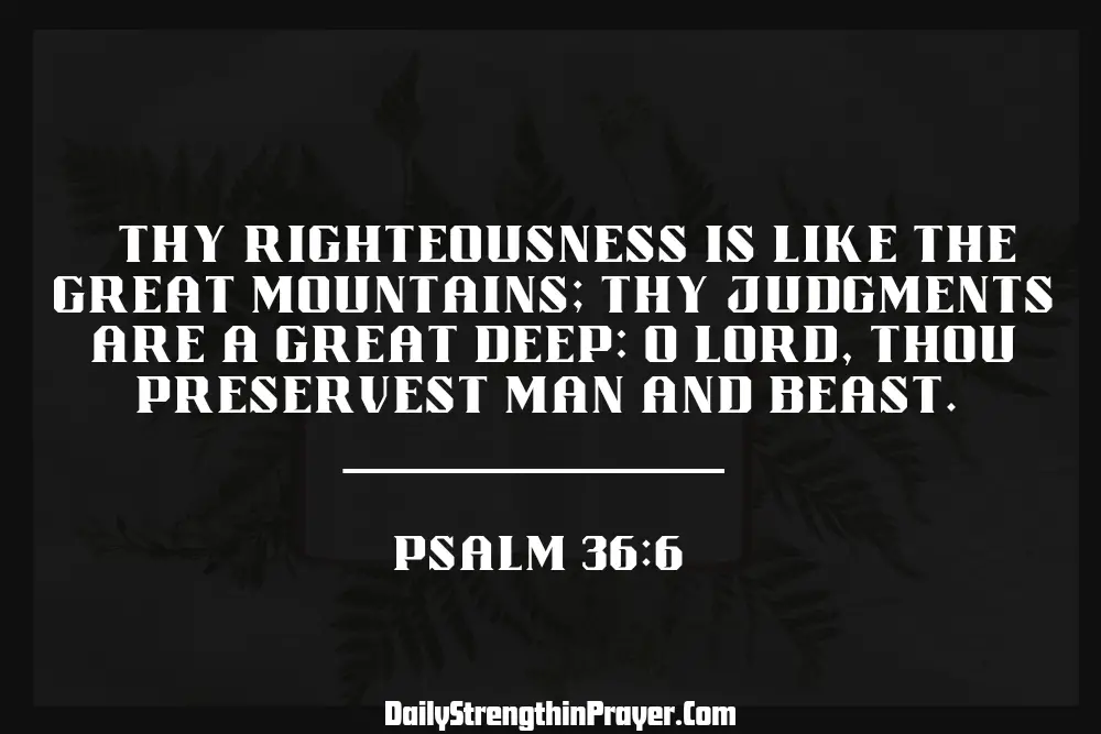 Psalm 36 6