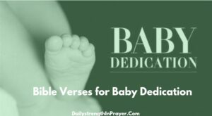 Bible Verses for Baby Dedication