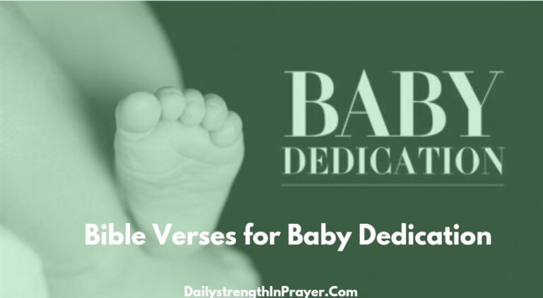 Bible Verses for Baby Dedication
