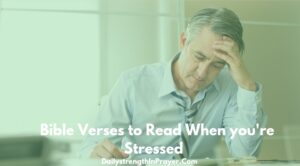 Bible Verses to Read when you are stressed