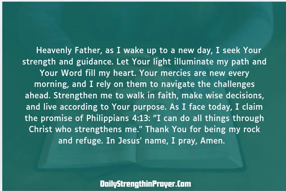 Prayer for Encouragement and Strength