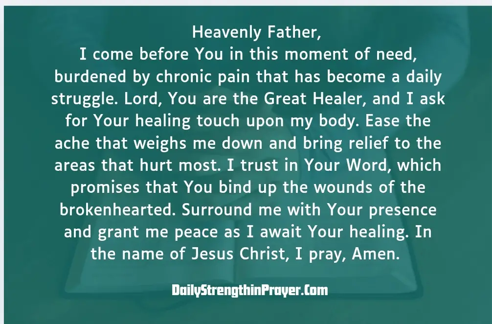 Prayer for Pain