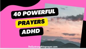 Prayer for adhd