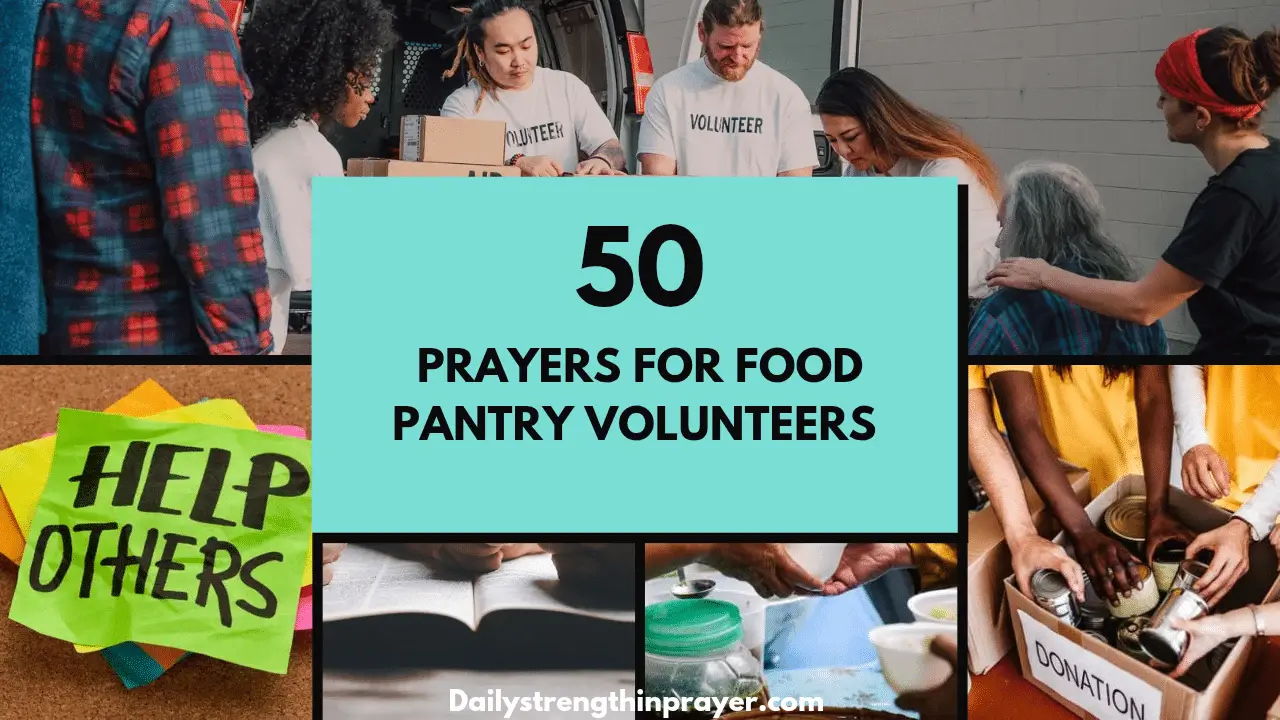 Prayer for food pantry volunteers