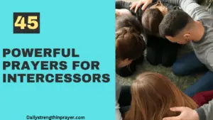 Prayer for intercessors