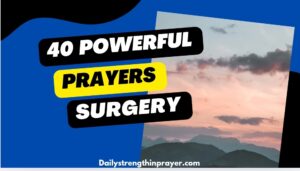 Prayer for surgery