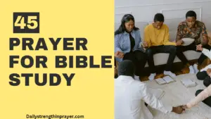 Short Opening prayer for bible study