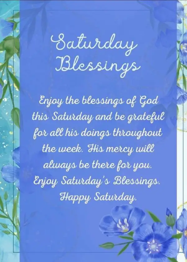 Good Saturday Blessings