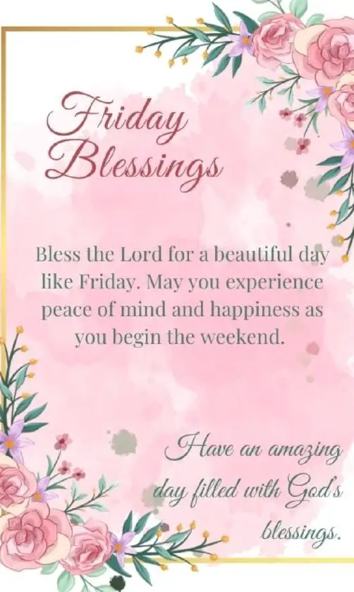 Good morning friday blessings