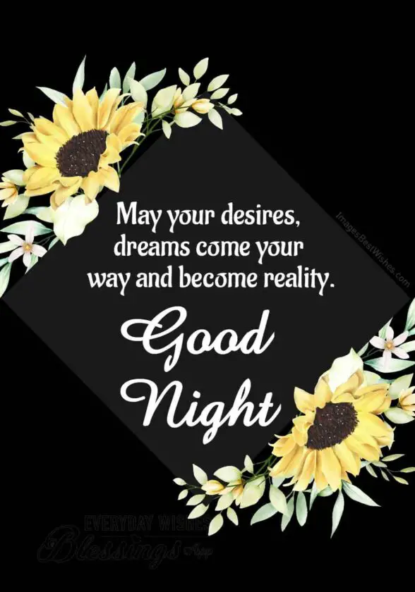 Good night blessings for comfort