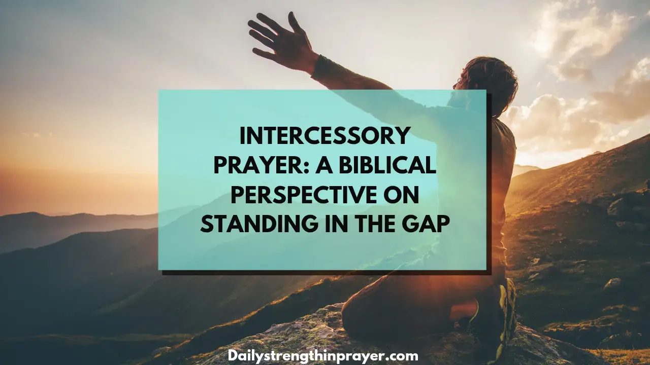 Intercessory Prayer