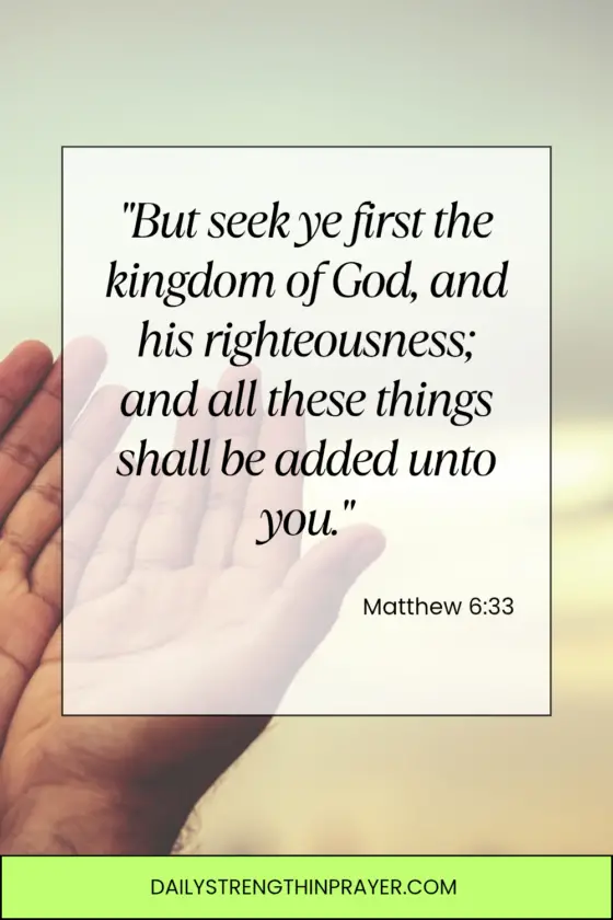 Matthew 6 33