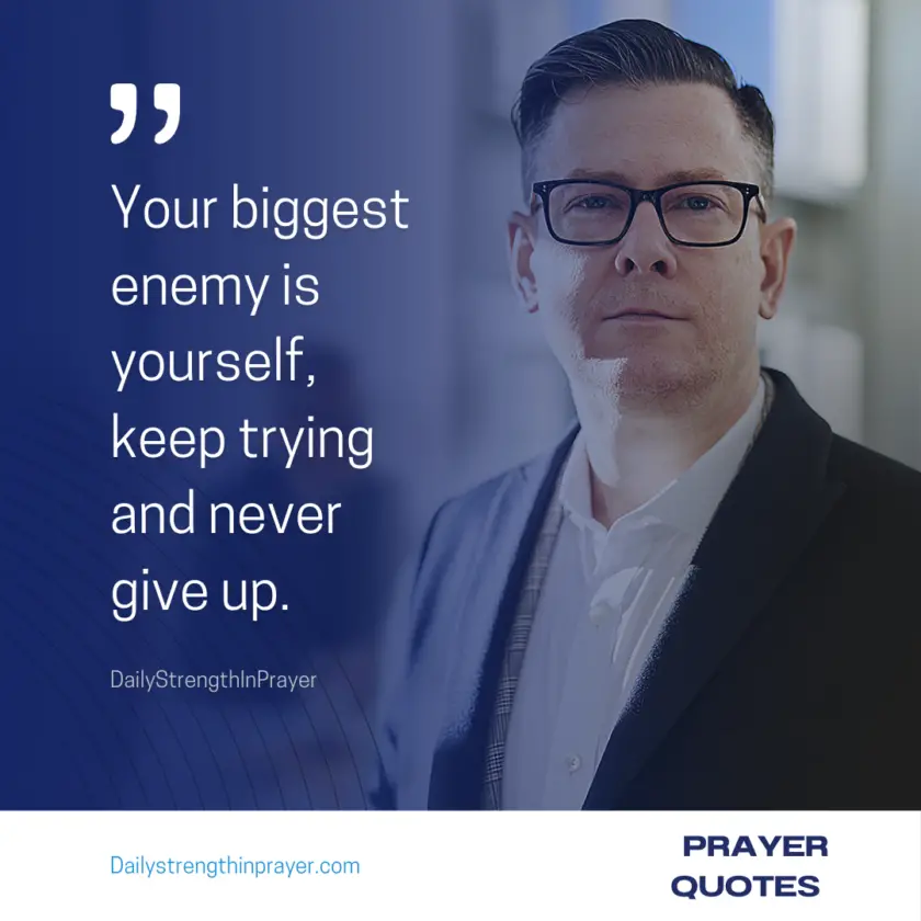 Prayer Qoutes for never giving up