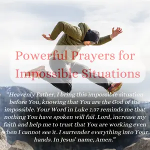 Prayer for Impossible Situations