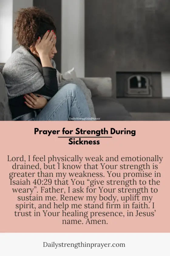 Prayer for healing the sick