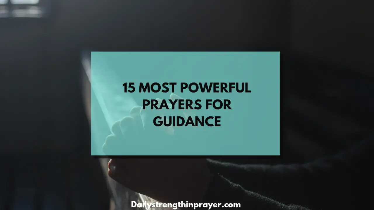 Prayers for Guidance