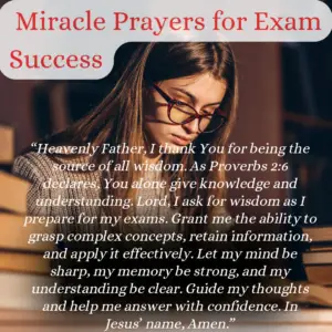 Prayers for exam success