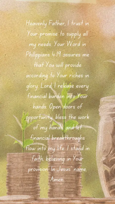 Prayers for financial breakthrough