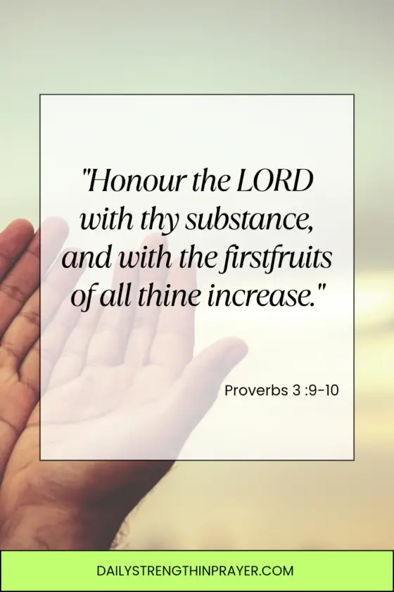 Proverbs 3 9 10