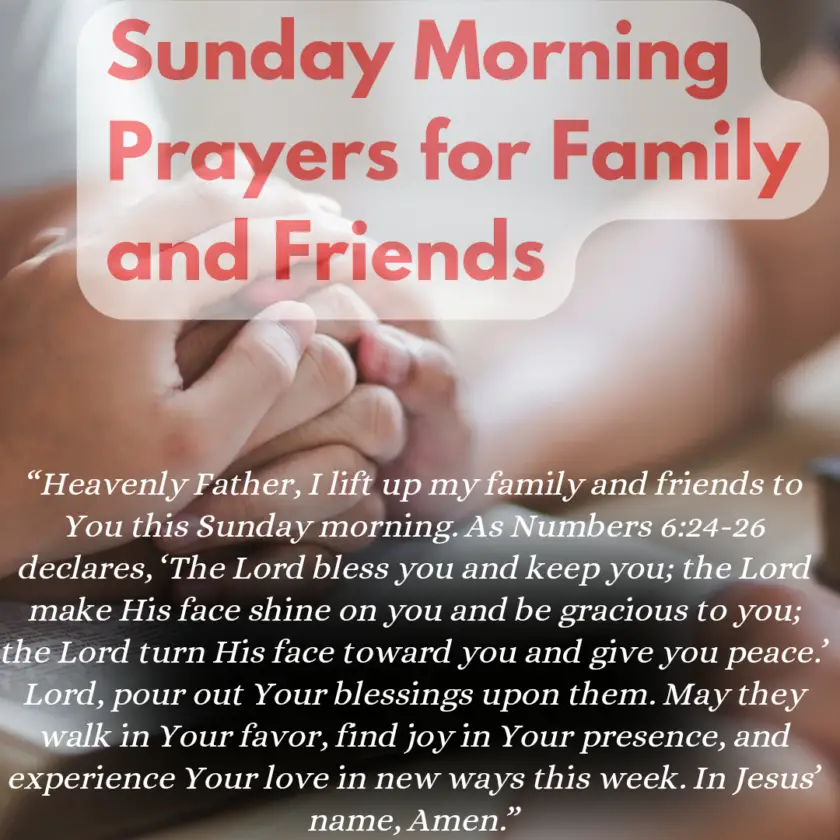 Sunday Prayers for Family