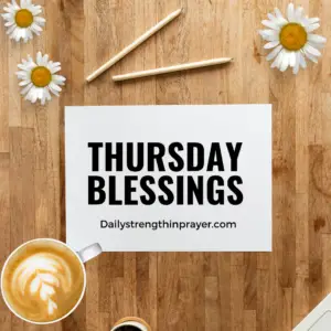 Thursday blessings image