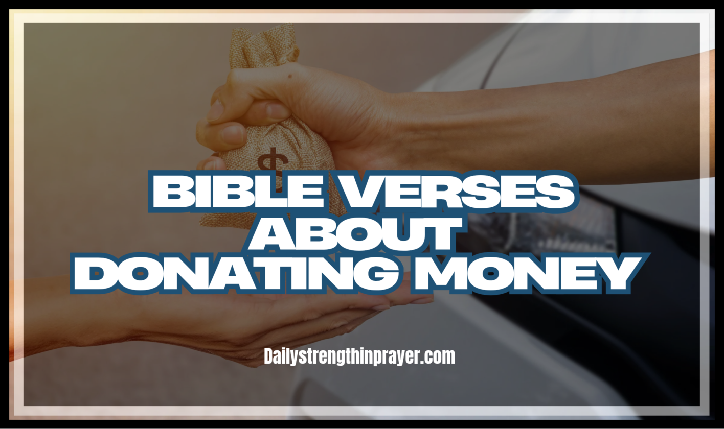 Bible Verses About Donating money