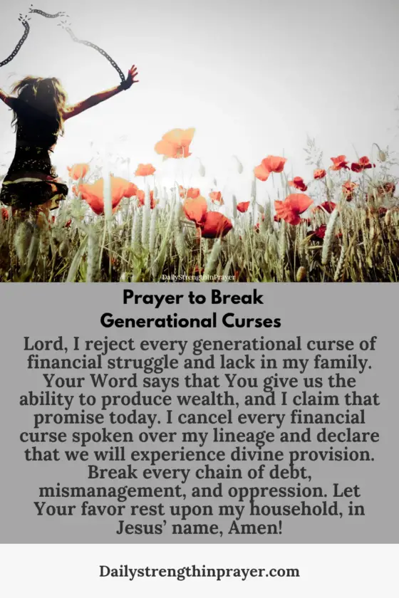 Prayer for breaking generational curses