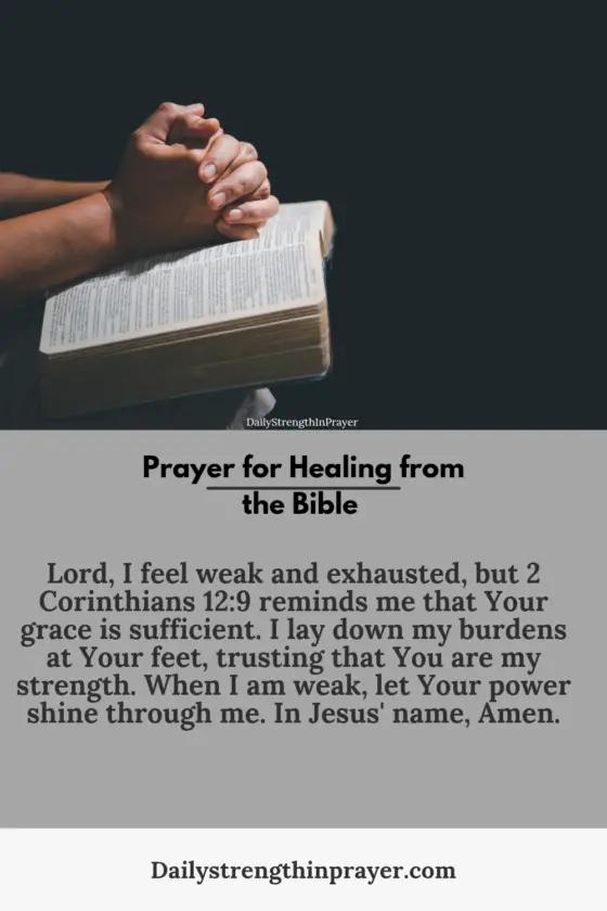 Prayer for healing from the bible 1